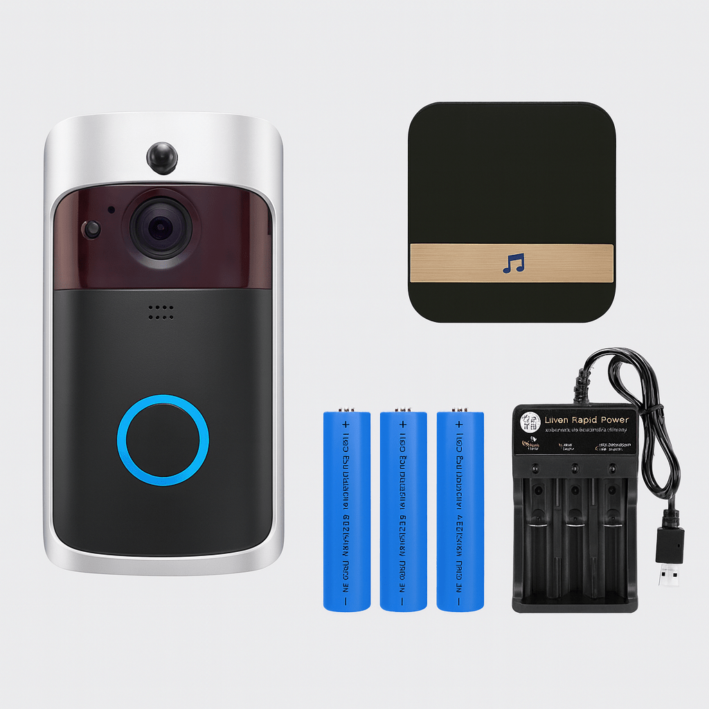 SecureVision HD Smart Doorbell with Night Vision & Intercom