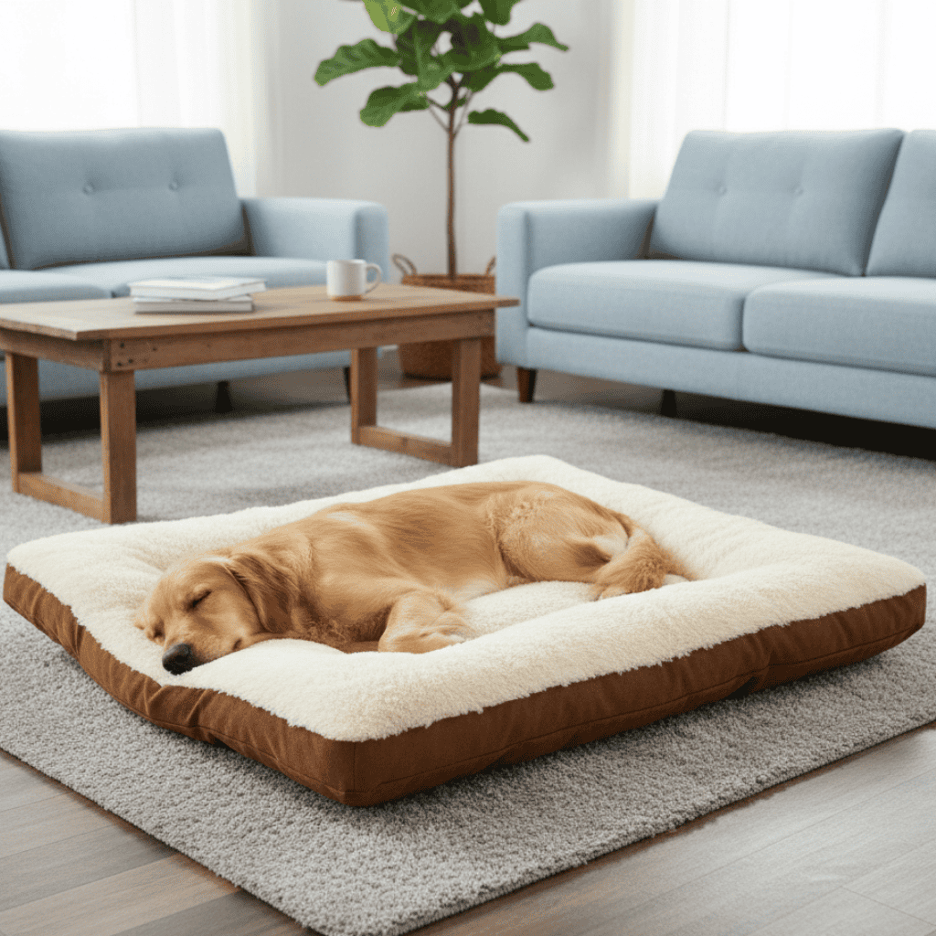 CozyCloud Comfort Dog Bed with Supportive Foam Core