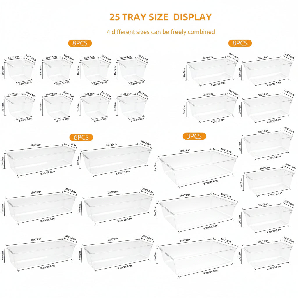 Versatile Drawer Organization Set for Home and Office