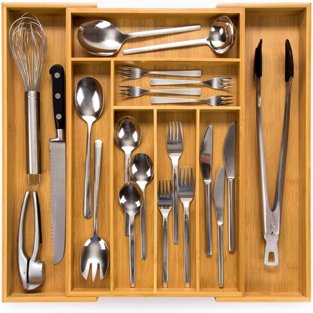 EcoSmart Adjustable Kitchen Drawer Organizer for Clutter-Free Spaces