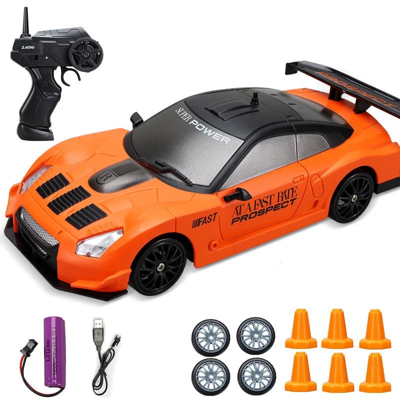 VelocityMaster 4WD Remote Control Drift Car with Realistic Design