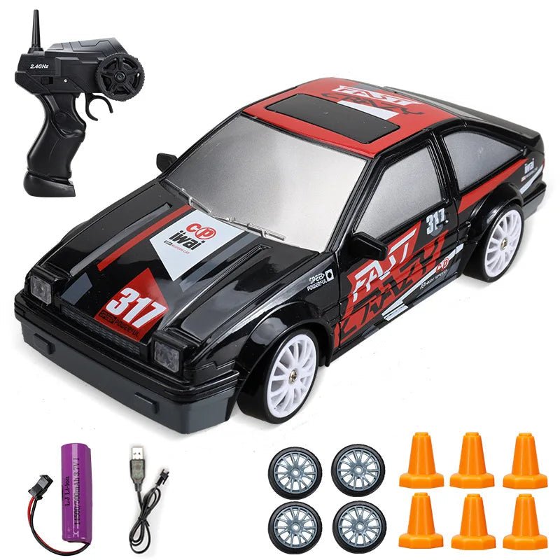 VelocityMaster 4WD Remote Control Drift Car with Realistic Design