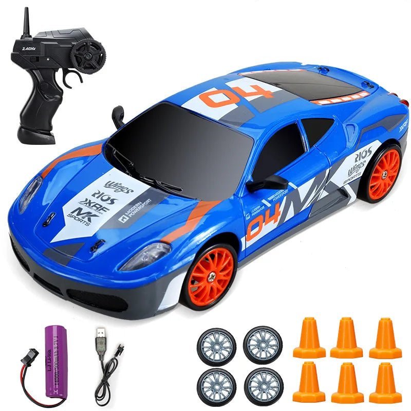 VelocityMaster 4WD Remote Control Drift Car with Realistic Design