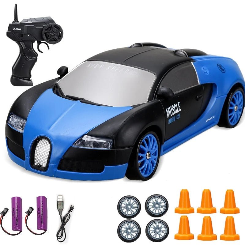 VelocityMaster 4WD Remote Control Drift Car with Realistic Design