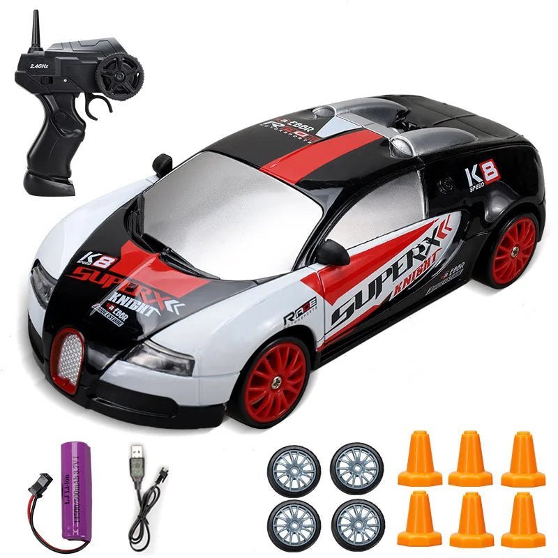 VelocityMaster 4WD Remote Control Drift Car with Realistic Design
