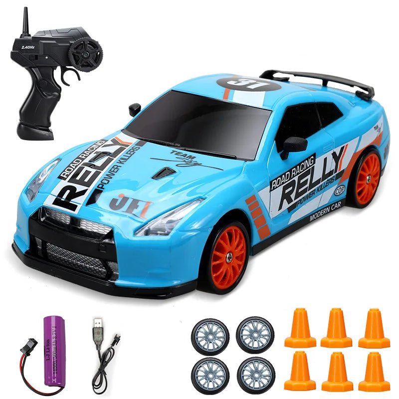 VelocityMaster 4WD Remote Control Drift Car with Realistic Design