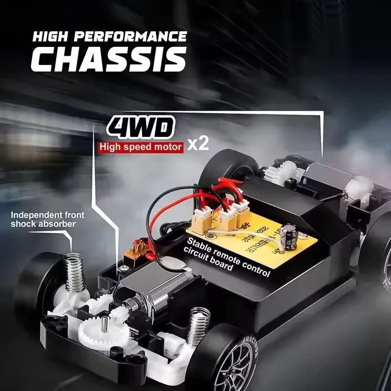 TurboGlide 1:24 Speedster 4WD Drift Car with LED Lights