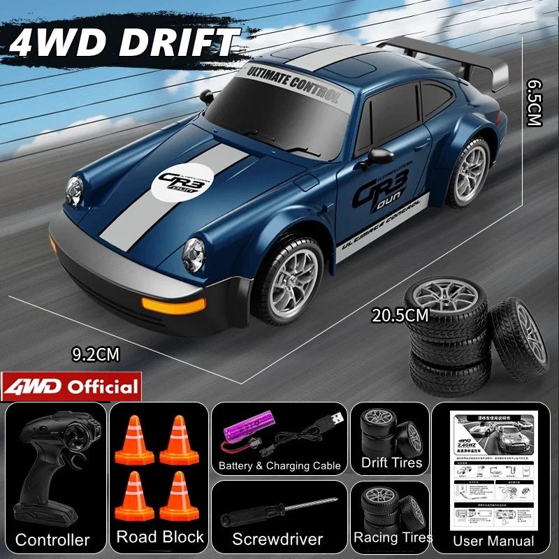 TurboGlide 1:24 Speedster 4WD Drift Car with LED Lights