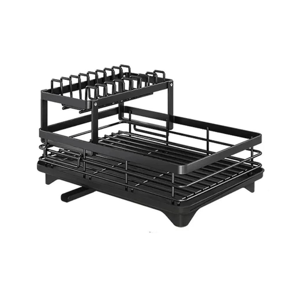 Space-Saving Stainless Steel Dish Drying Rack for Compact Kitchens