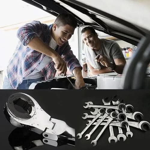 VersaGrip Adjustable Ratchet Wrench for Pipes (2-in-1)
