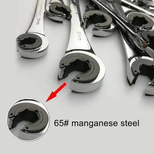 VersaGrip Adjustable Ratchet Wrench for Pipes (2-in-1)