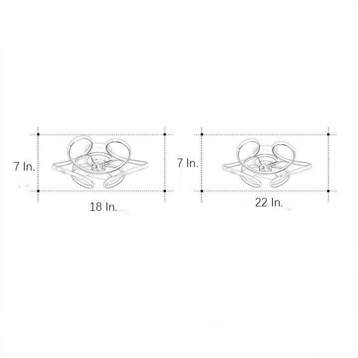 3 Bladed Modern Ceiling Fan with Cluster Light