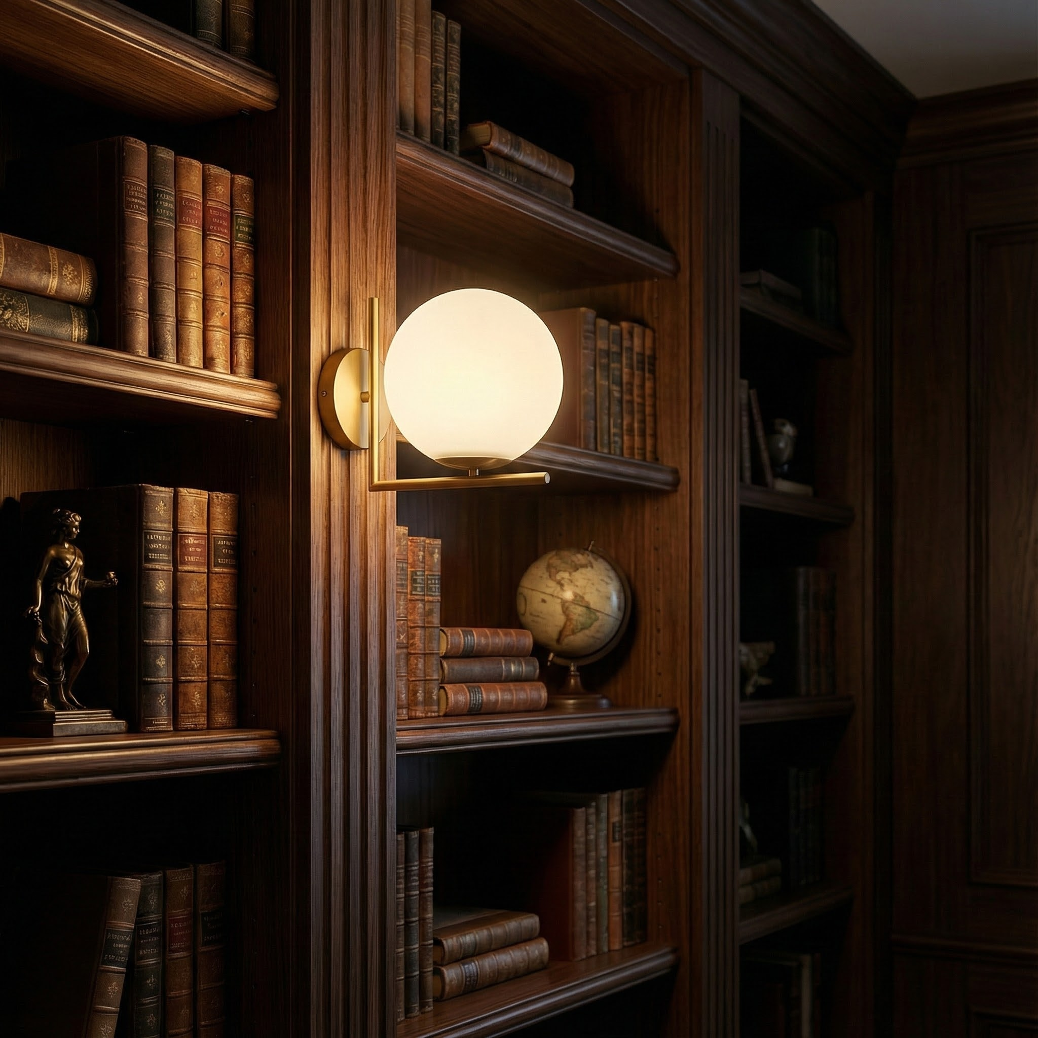 Luna Glow Contemporary Wall Light with Soft Diffuser