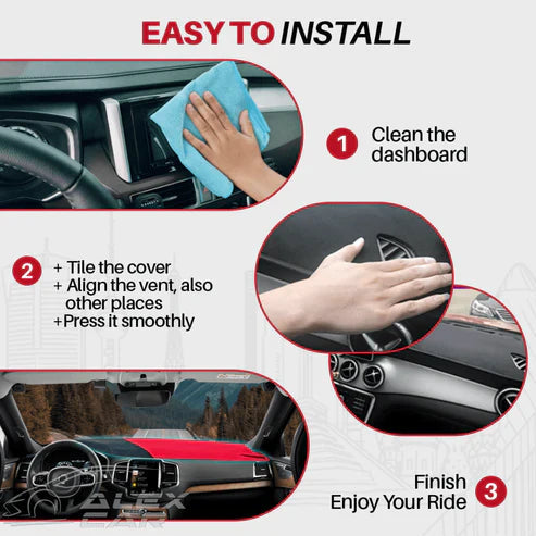 Custom-Fit Dashboard Mat with UV Shielding – Durable Safety Cover