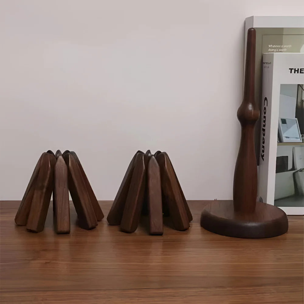 Elegant Walnut Table Protector for Stylish Dining