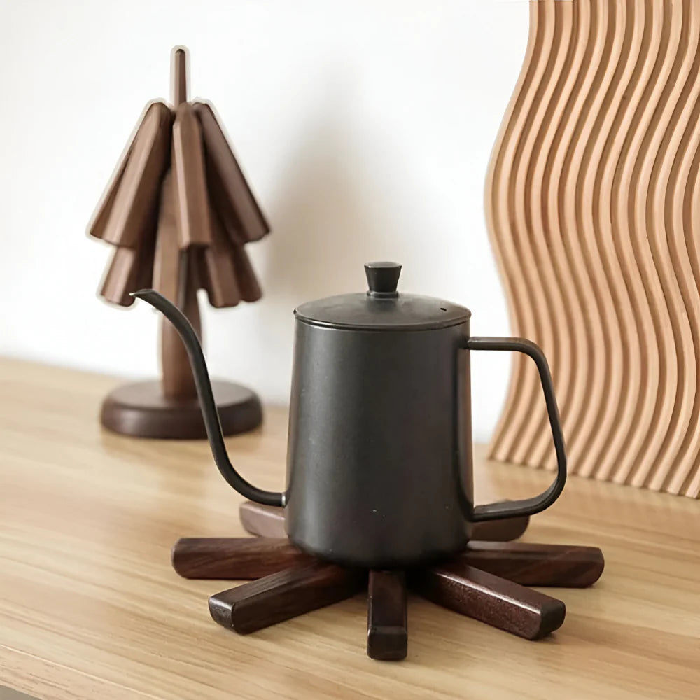 Elegant Walnut Table Protector for Stylish Dining