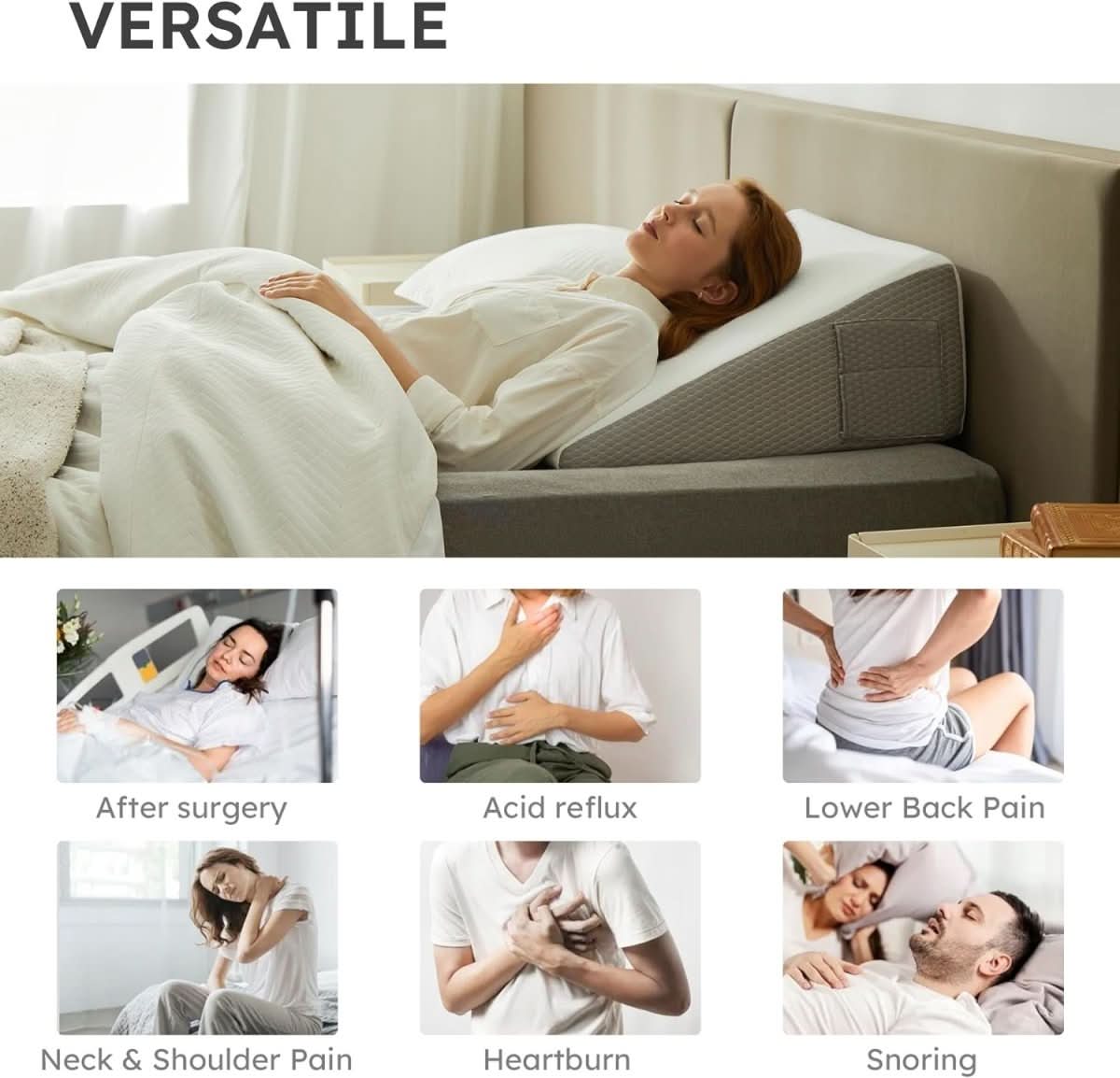 Ergonomic Support Wedge Pillow for Ultimate Comfort