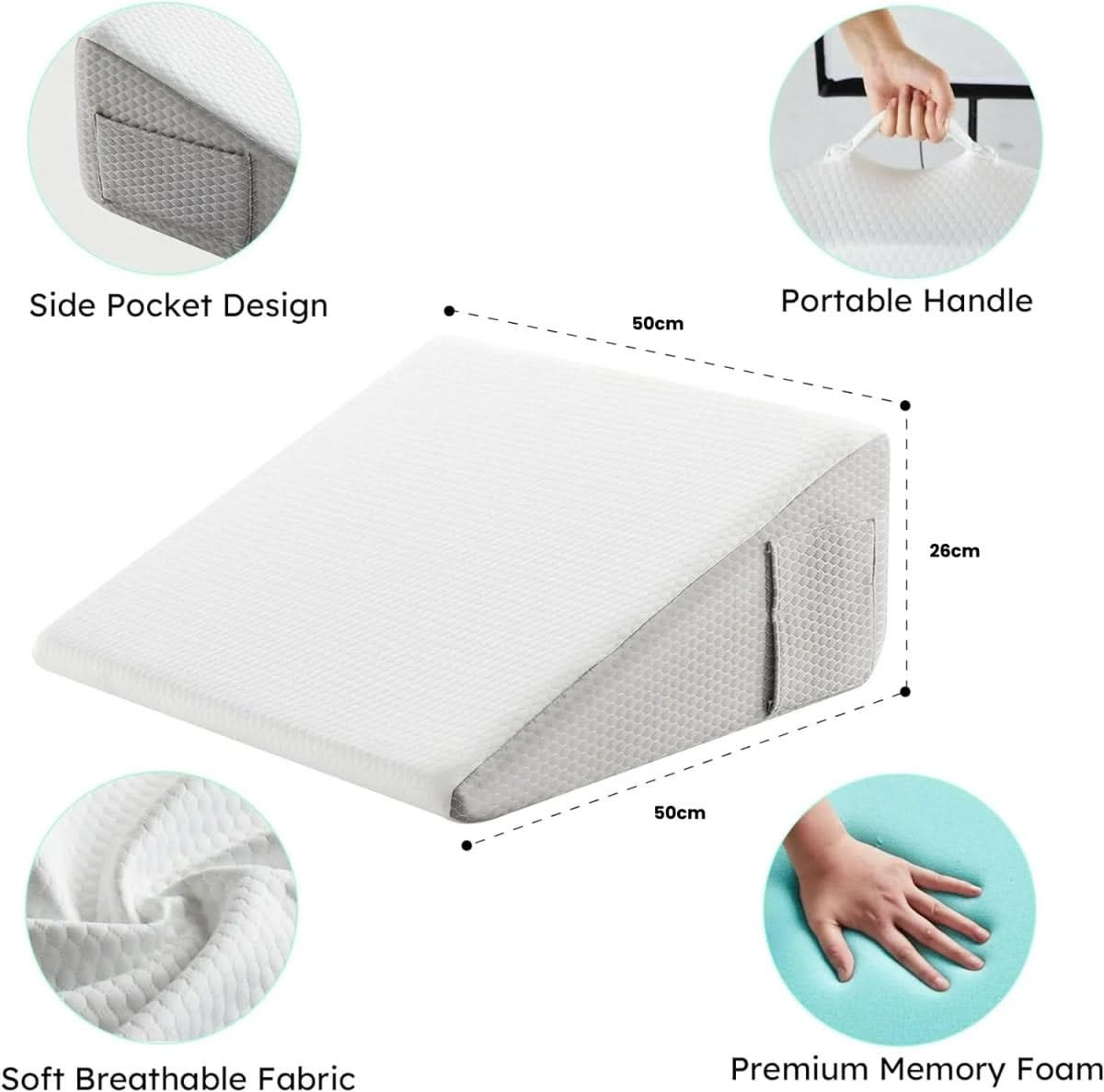 Ergonomic Support Wedge Pillow for Ultimate Comfort
