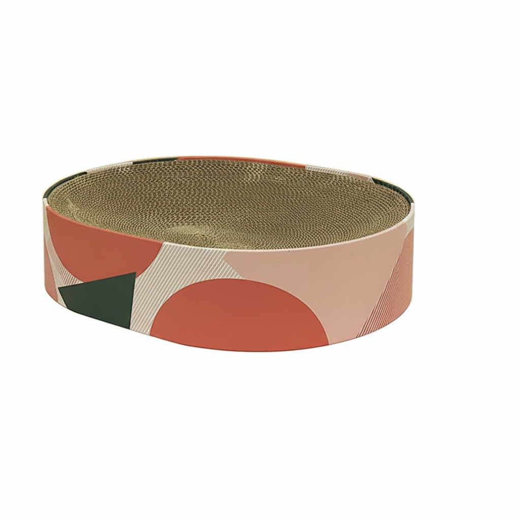 Cozy Round Cat Scratching Lounge for Healthy Claws