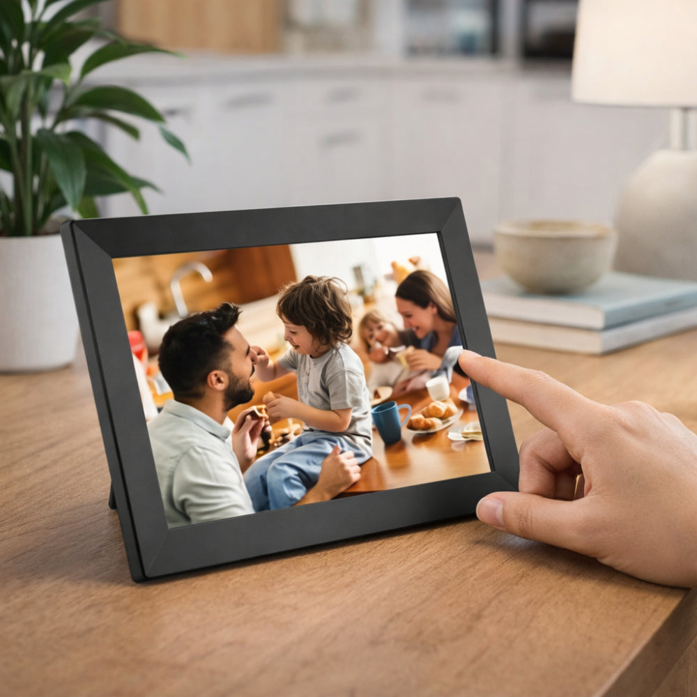 Smart WiFi Photo Frame with Touchscreen HD Display