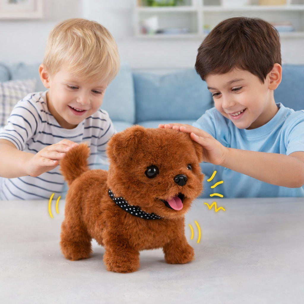 Cuddly Canine Companion Robot That Walks and Barks
