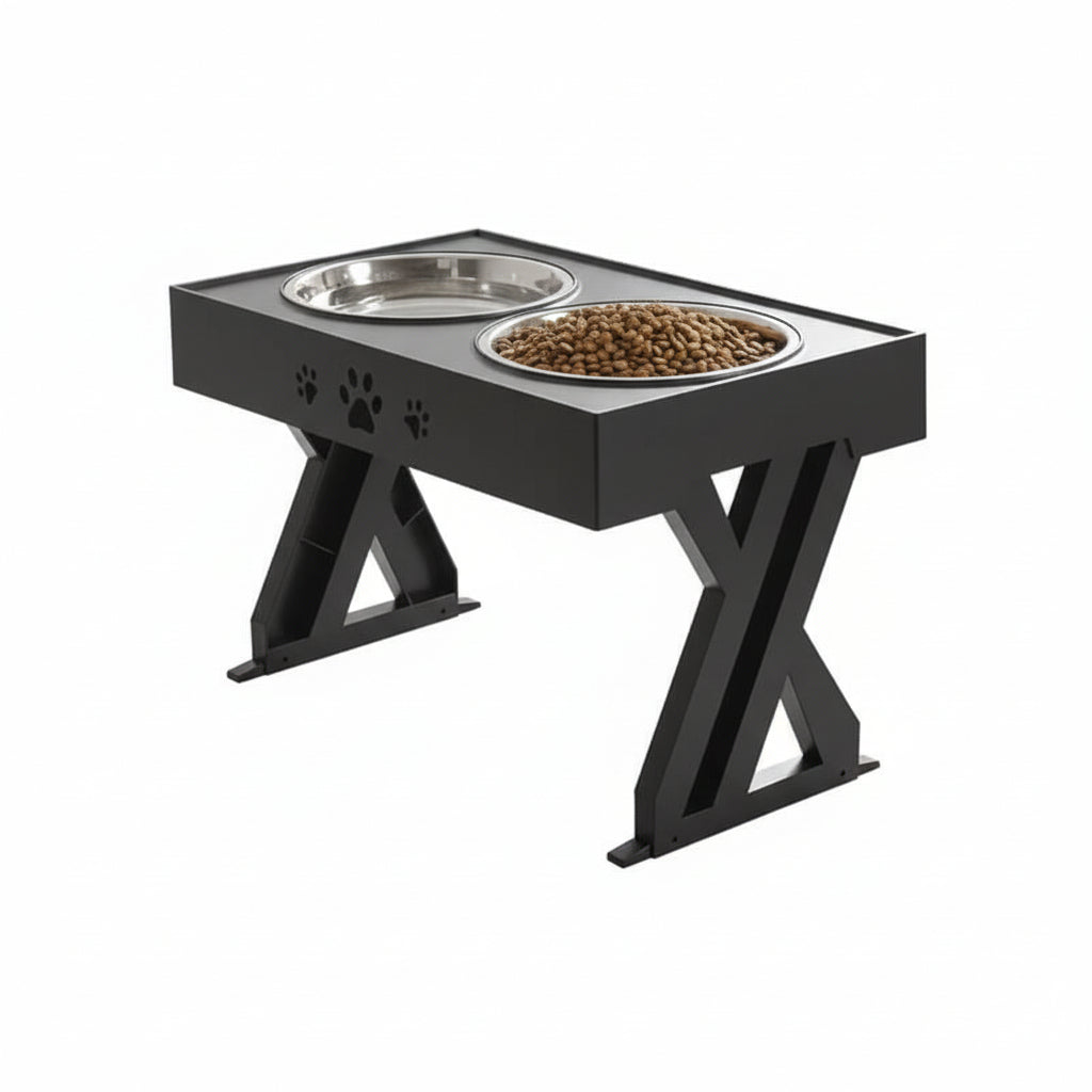 Customizable Raised Pet Feeding Station for Dogs