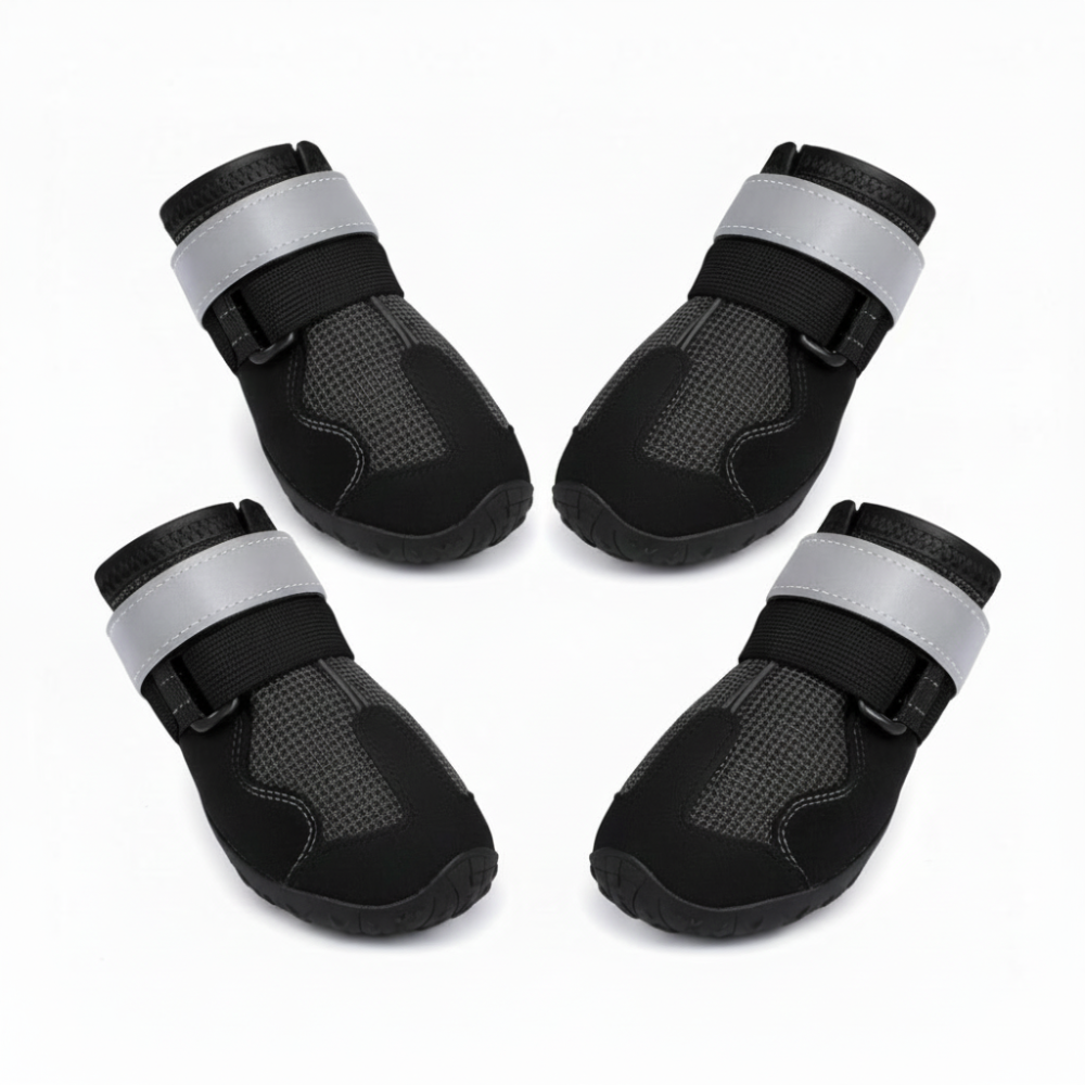 All-Terrain Canine Footwear with Sturdy Rubber Soles