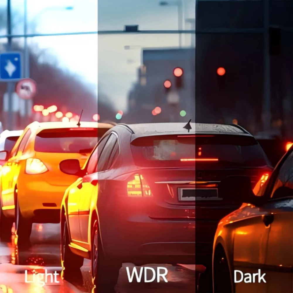 Dual Wireless Dash Camera with Night Vision and Front/Rear Recording