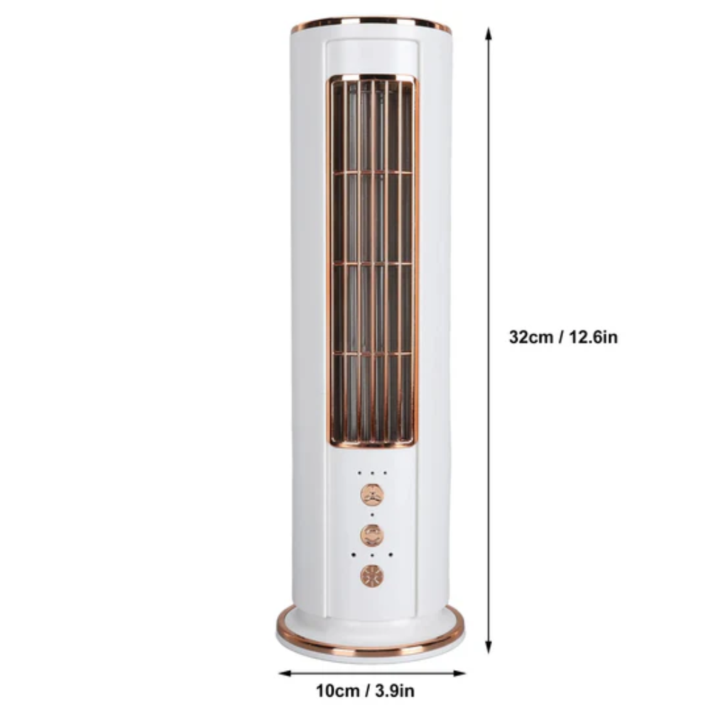Desktop Air Cooler Fan without Blades – Remote Control Included