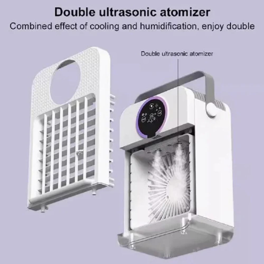 Touch Control Mist Spray Fan for Portable Desktop Cooling