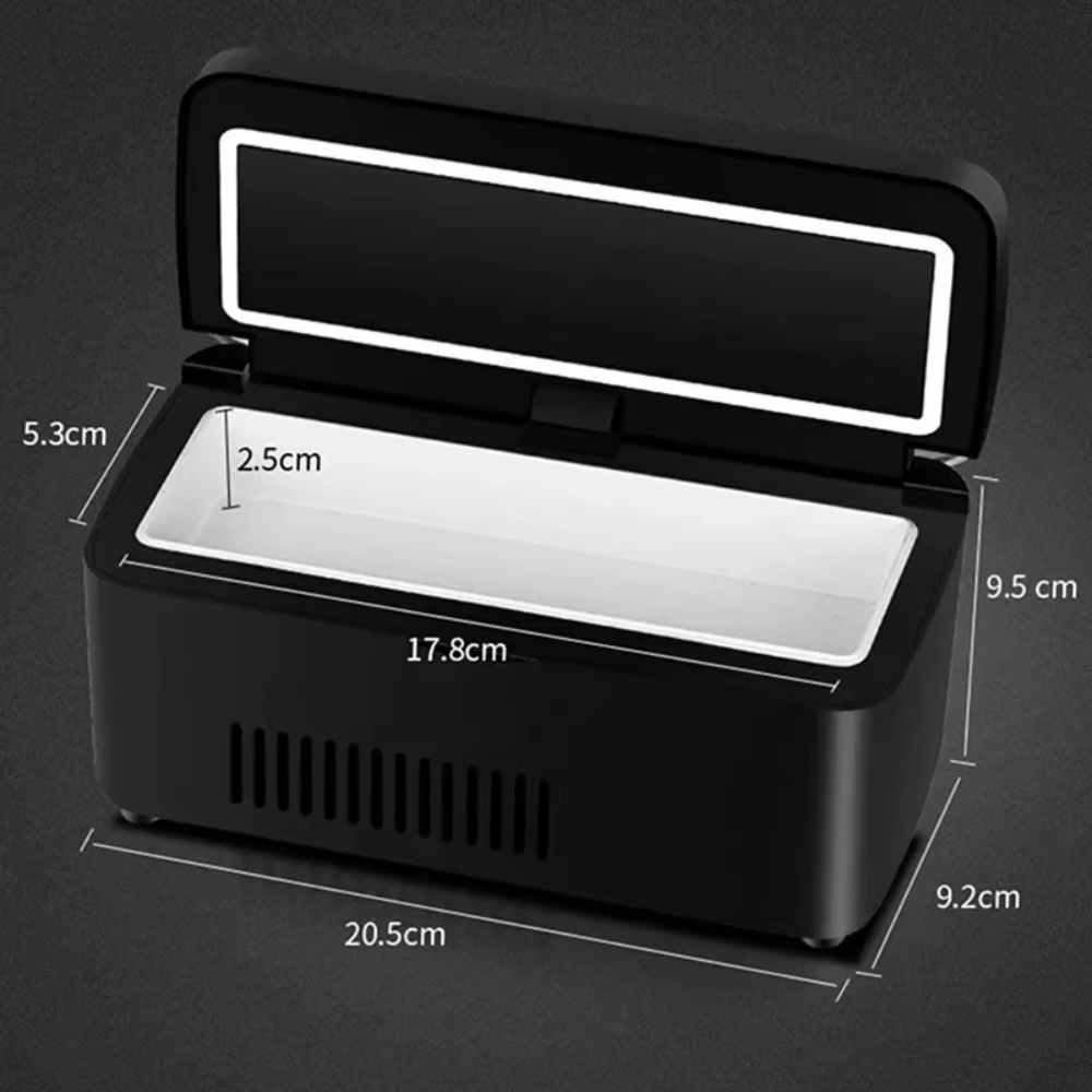 Travel Insulin Cooler with Built-in Battery for Medication Preservation