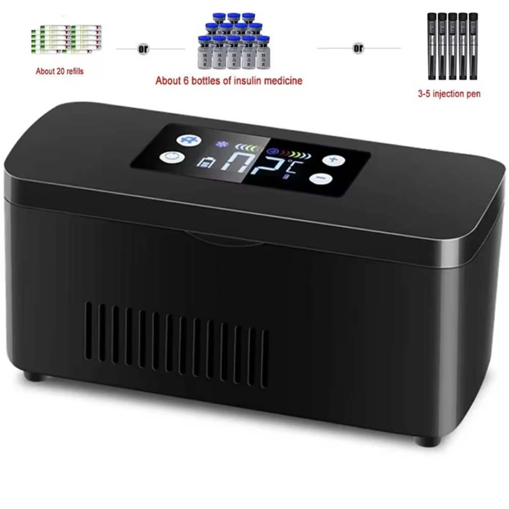 Travel Insulin Cooler with Built-in Battery for Medication Preservation