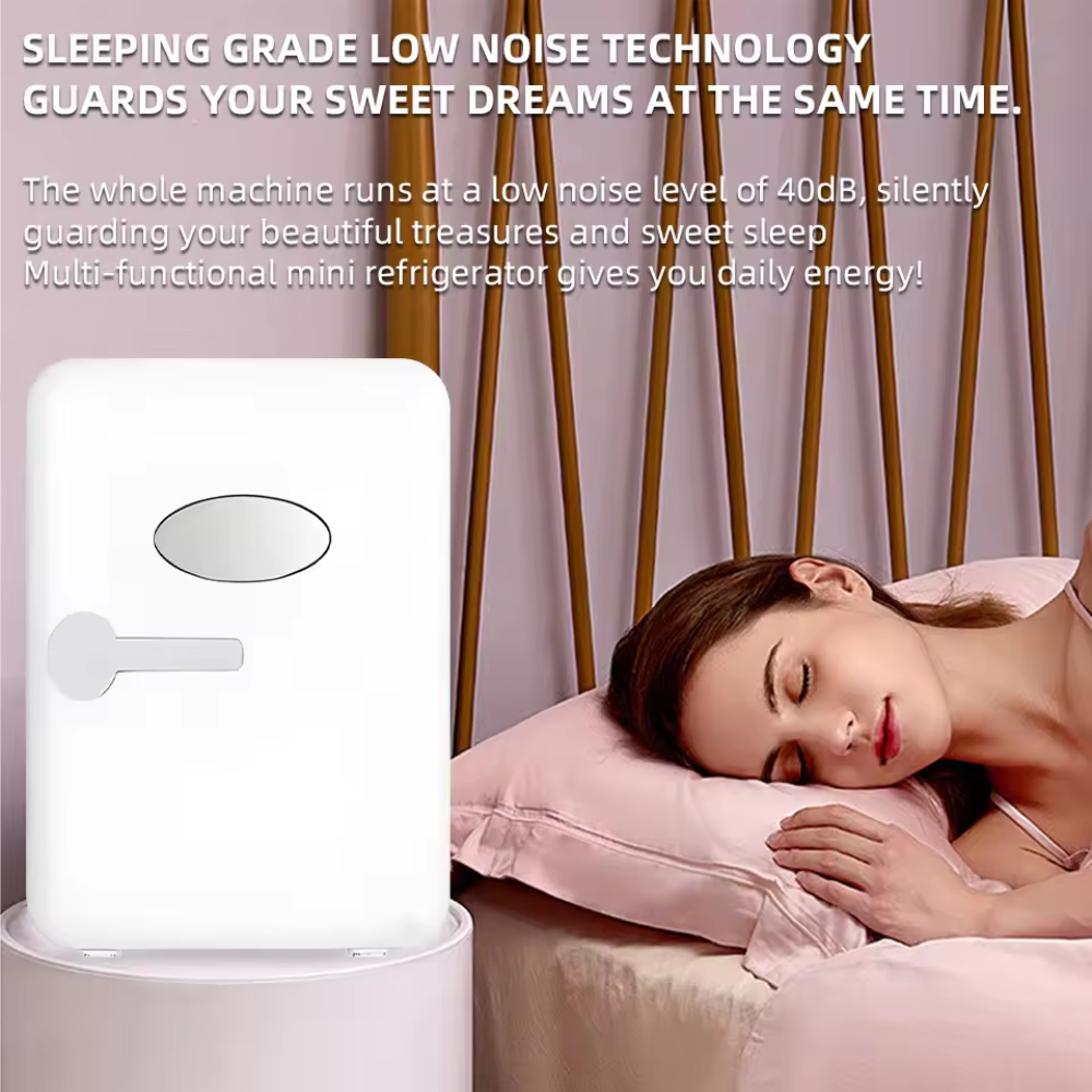 Compact Beauty Fridge for Skincare and Cosmetics – Cooling & Heating