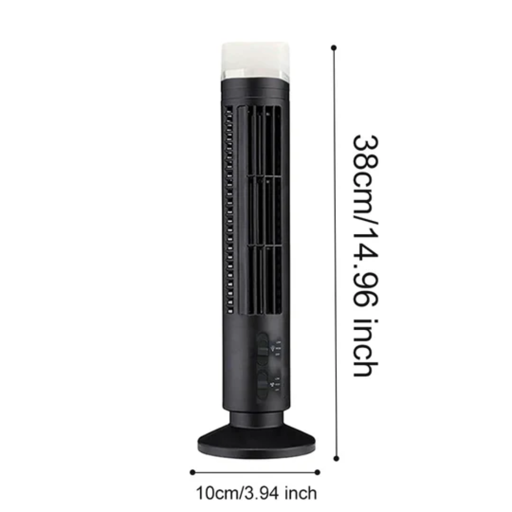 USB Leafless Fan Mini Air Conditioner for Portable Desktop Use