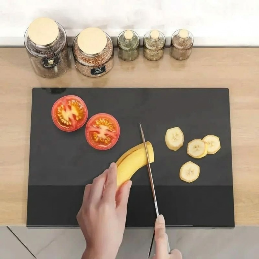 Premium Acrylic Kitchen Cutting Board with Anti-Slip Grip
