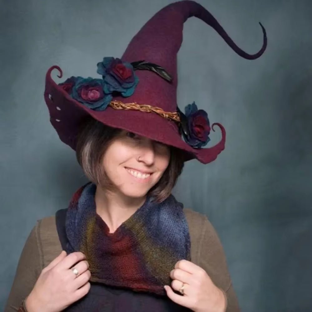 Enchanting Artisan Witch Hat for Spooky Celebrations