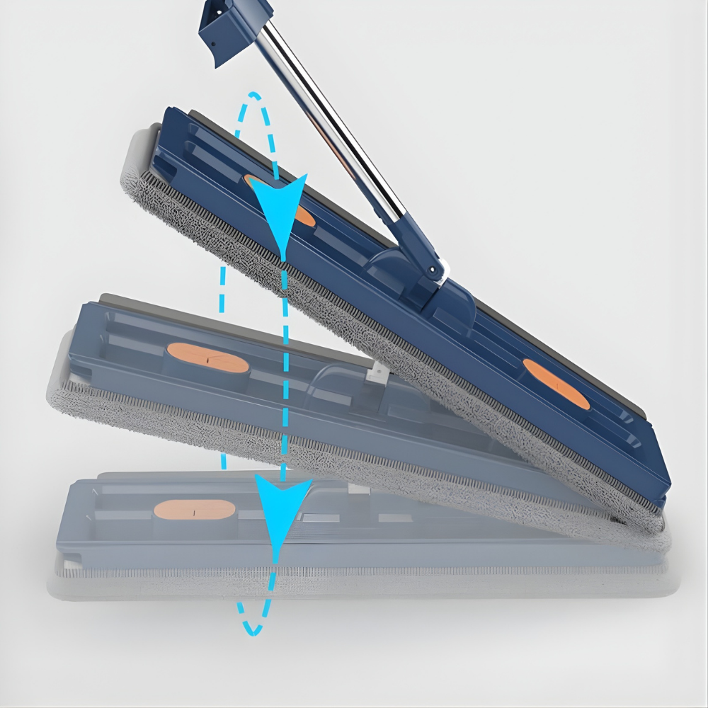 Effortless Clean: Extendable Microfiber Mop with Swivel Head