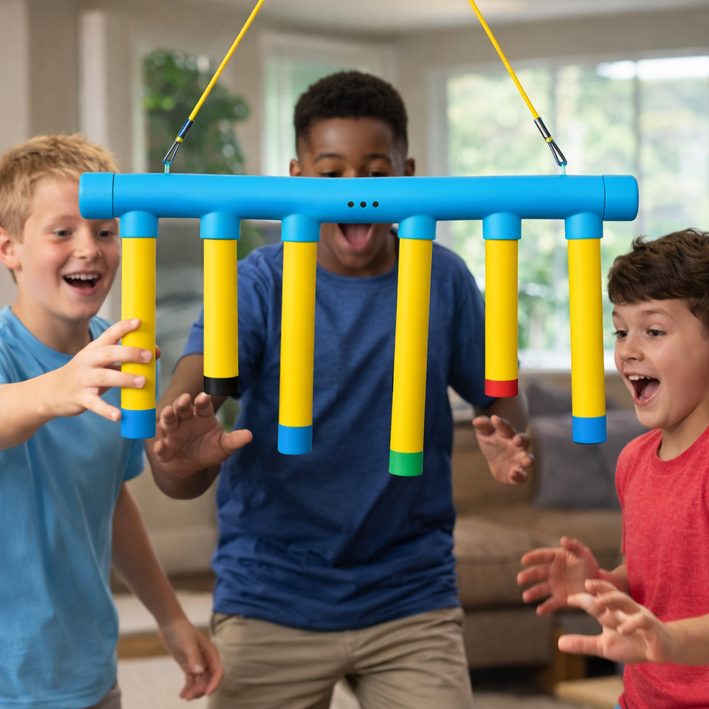 Rechargeable Kids Reflex Trainer with 3 Speed Modes and Random Drops