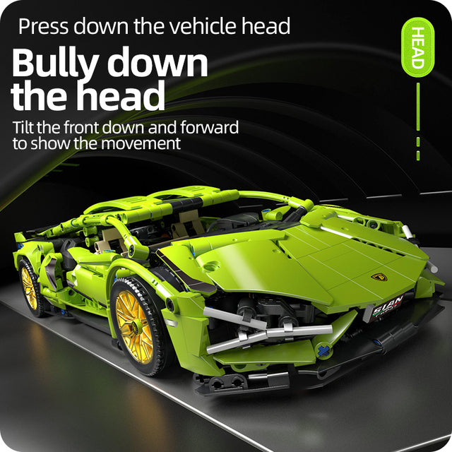 Dynamic Racing Car Building Kit for Enthusiasts of All Ages