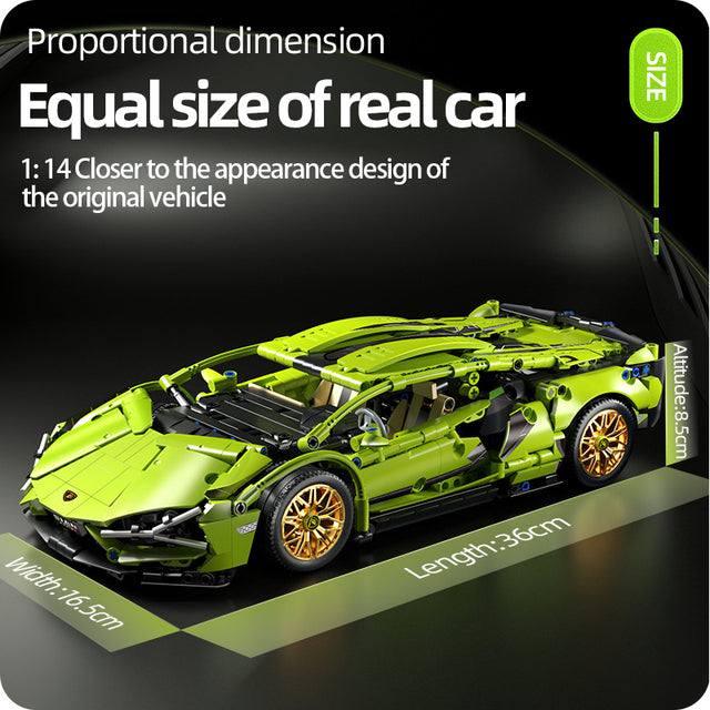 Dynamic Racing Car Building Kit for Enthusiasts of All Ages