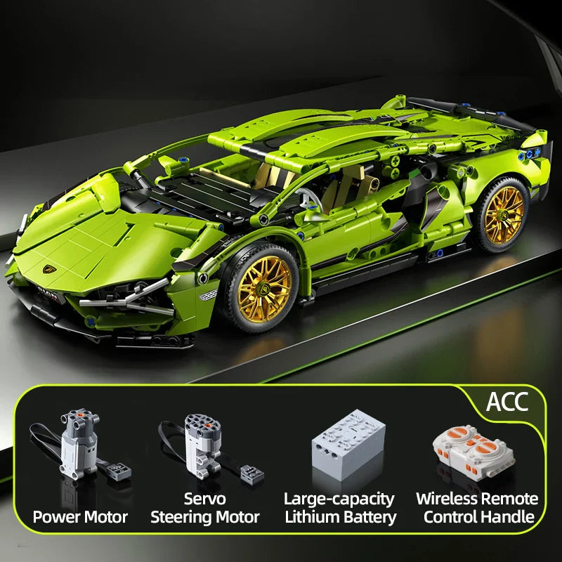 Dynamic Racing Car Building Kit for Enthusiasts of All Ages