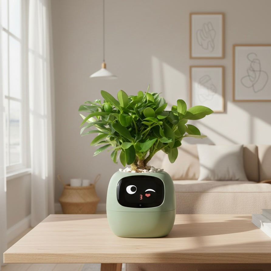 Self-Watering Flower Pot with App Notifications and Emoji Alerts