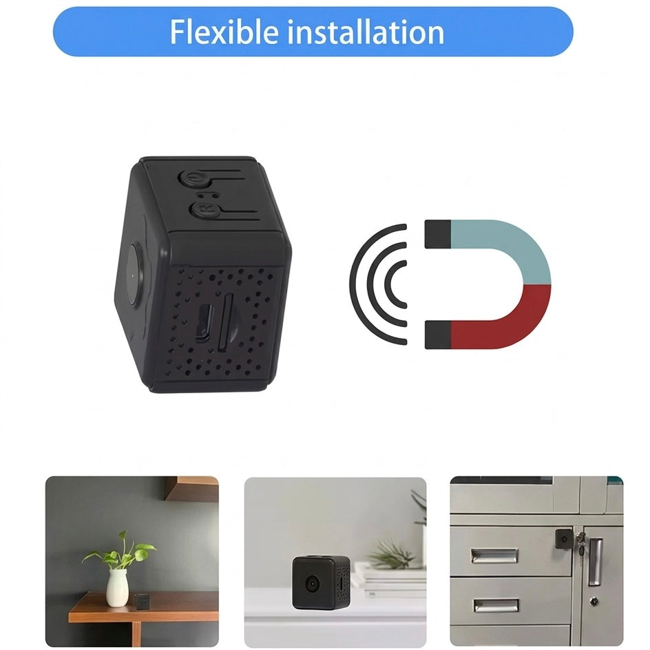 Indoor WiFi Security Camera - 1080P HD, Night Vision, 150° Viewing Angle