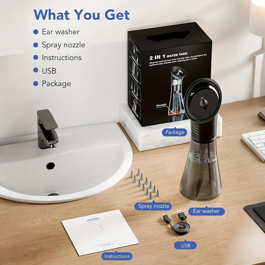 Rechargeable Ear Hygiene Cleaner with Gentle Water Flow