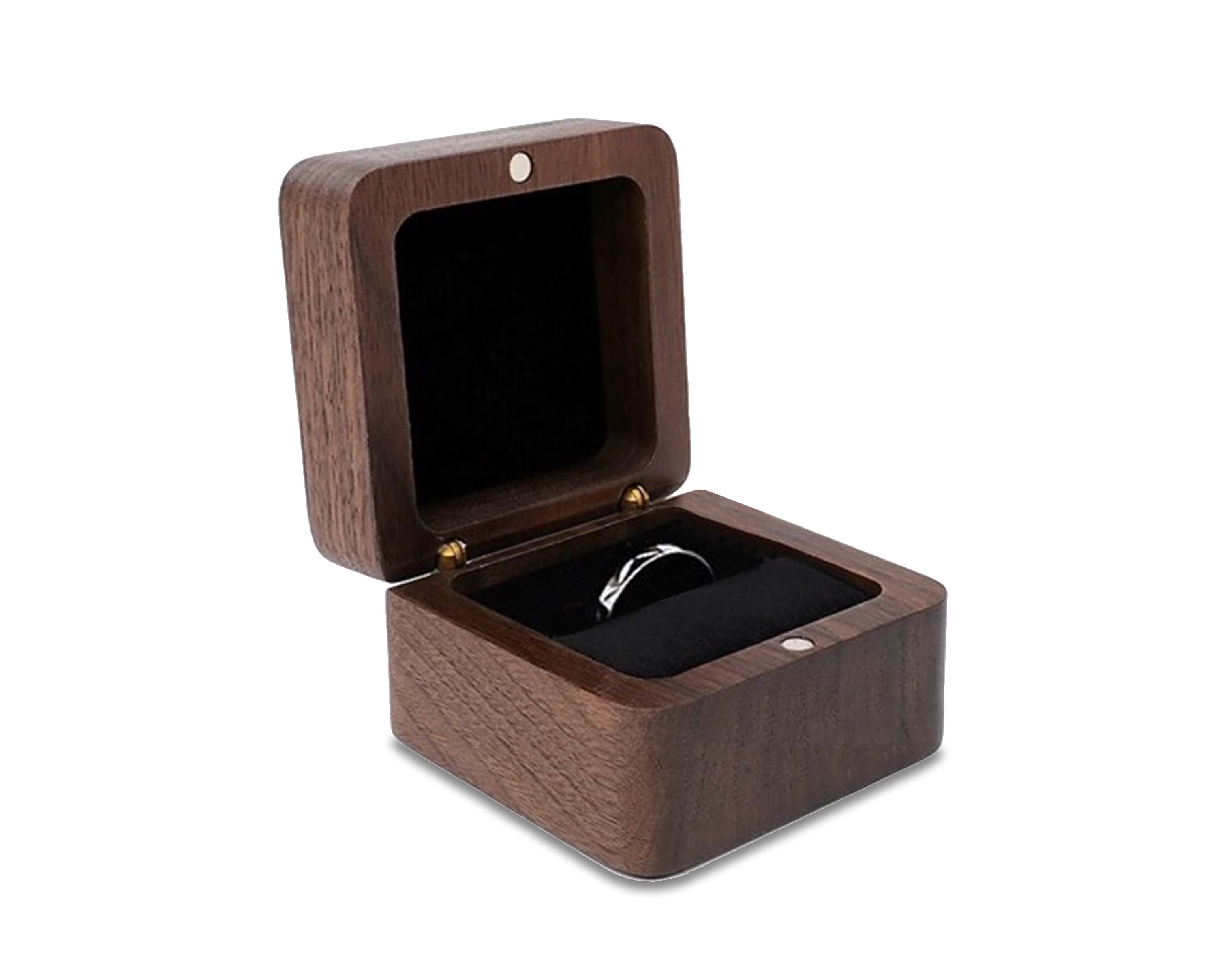Elegant Teak Wood Jewelry Box for Rings and Accessories