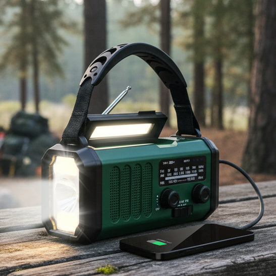 Lifeline Pro Emergency Radio with Flashlight & USB Charger