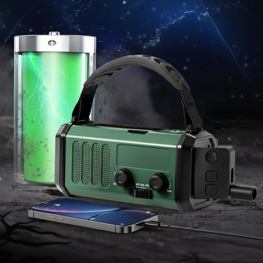 Lifeline Pro Emergency Radio with Flashlight & USB Charger