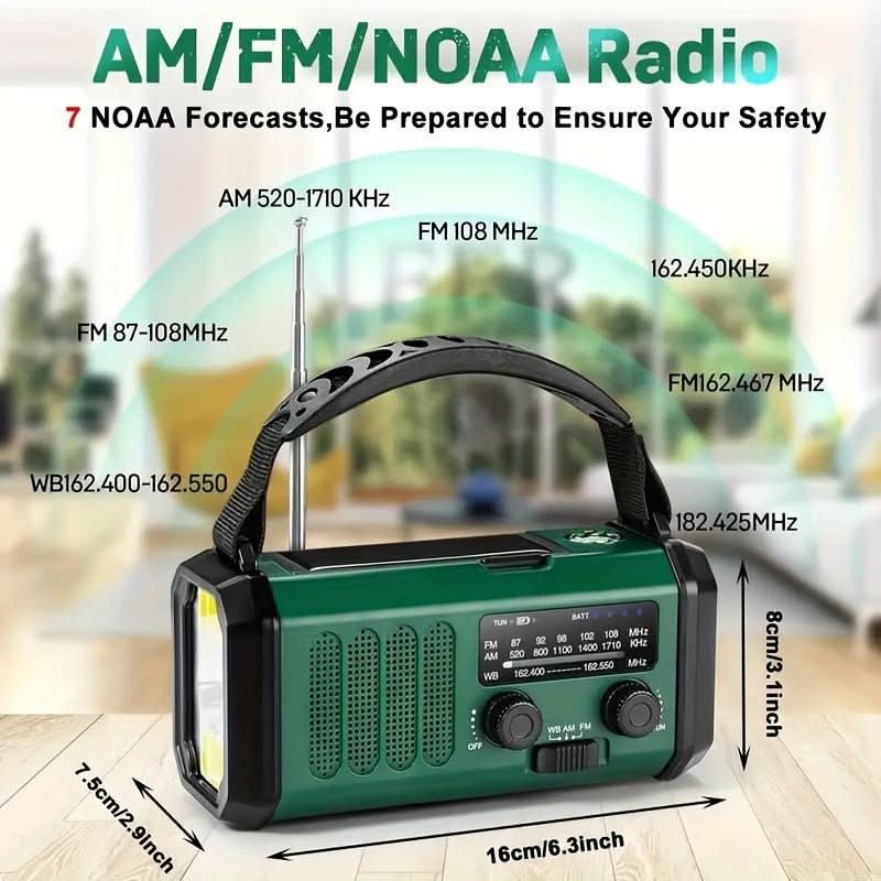 Lifeline Pro Emergency Radio with Flashlight & USB Charger