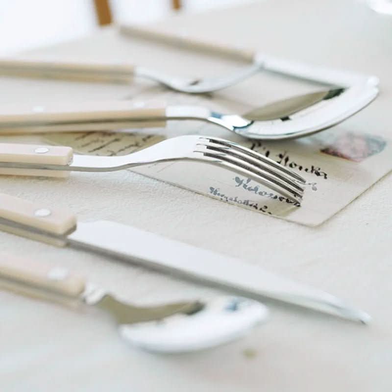 LuxeCraft 4-Piece Engraved Stainless Steel Utensil Set