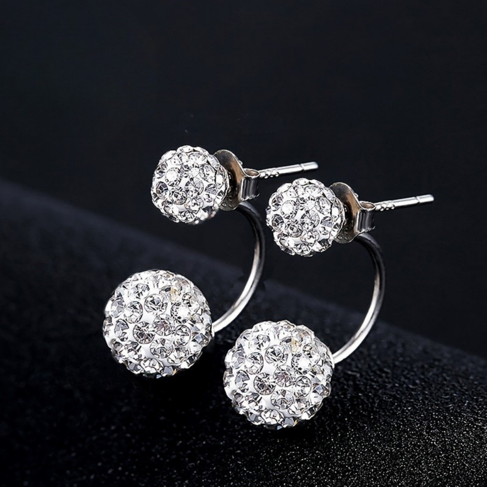 Charming Floral Gemstone Stud Earrings - Perfect for Mom